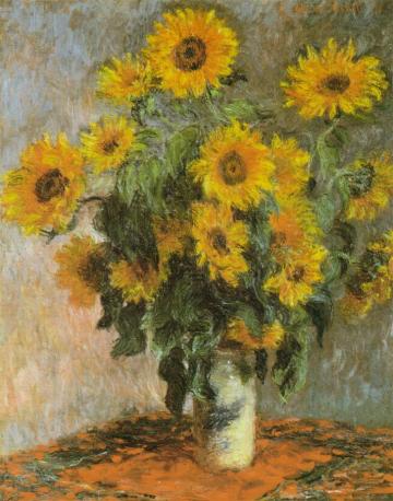 Monet’s sunflowers